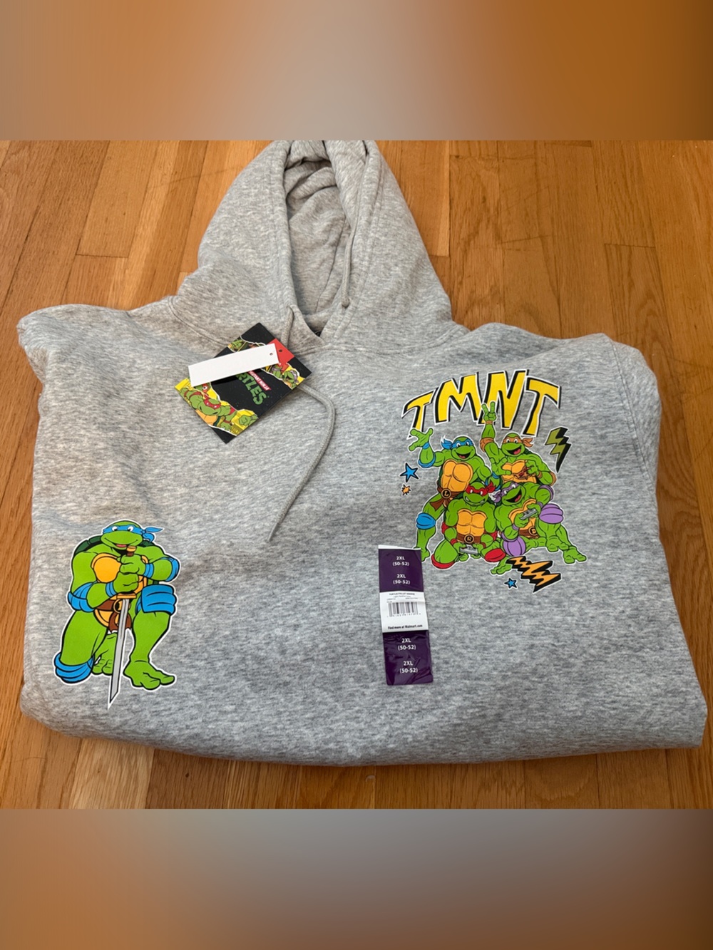 NWT Teenage Mutant Ninja Turtles Gray Men’s  Hoodie
